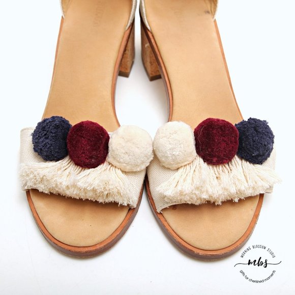 Soludos Capri Pom Pom Heel Sandals - Picture 10 of 14